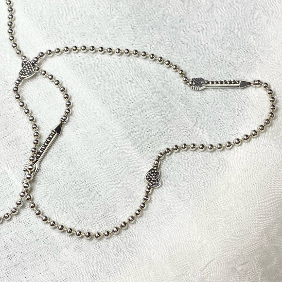 LAGOS Sterling Silver Caviar Hearts & Arrows Necklace - Picture 11 of 16
